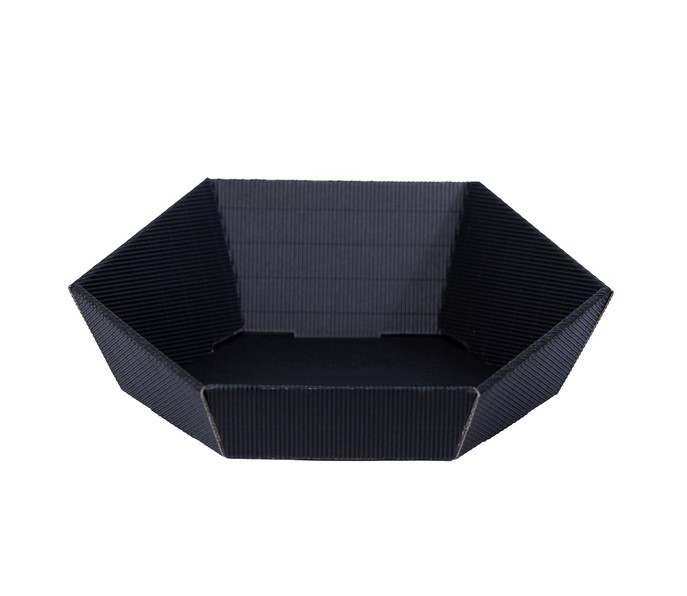 Kosze prezentowe GM-KC-4 czarne sześciokątne małe 1szt PAW